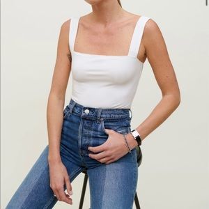 Reformation White Tank Top